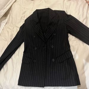Men’s style pinstriped blazer